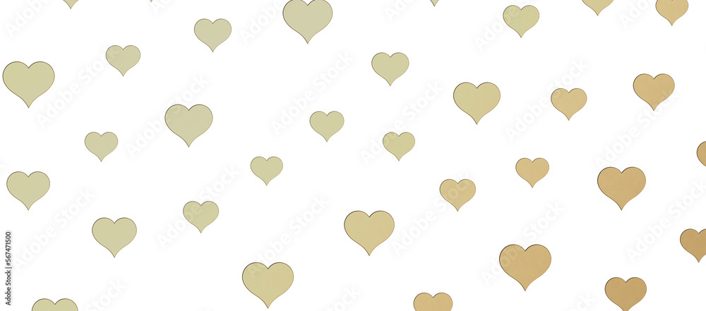 colorful flying hearts on a blue background. 3d colorful flying hearts on a blue background. 3d