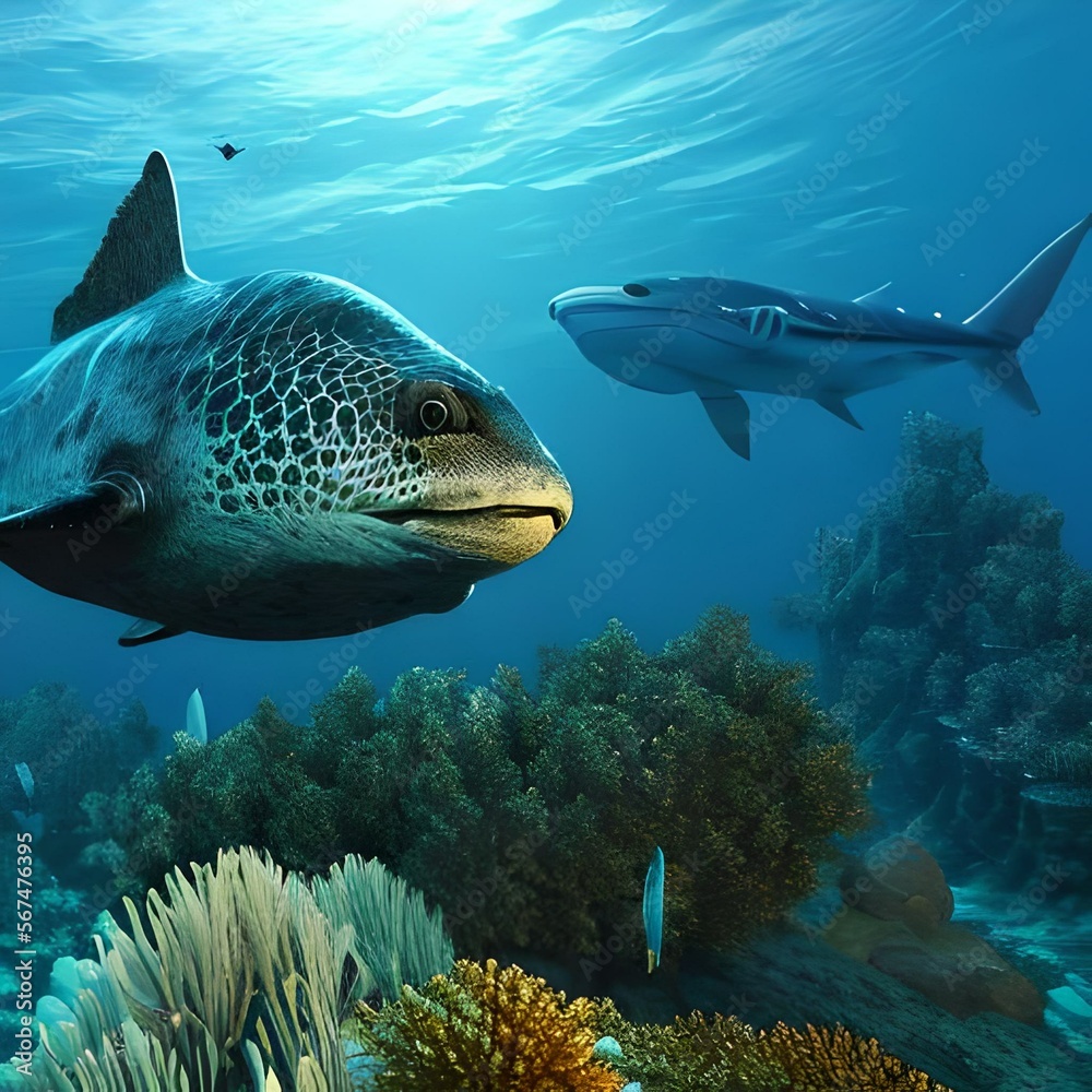 Fototapeta premium fish in the sea