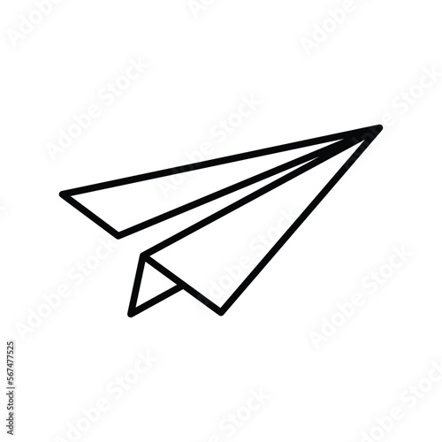  paper airplane - vector icon