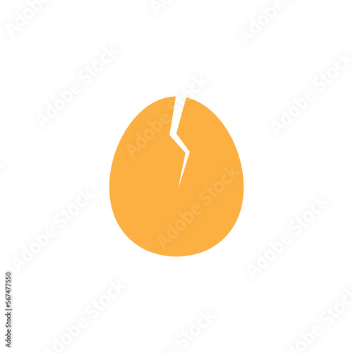 broken icon. egg icon vector