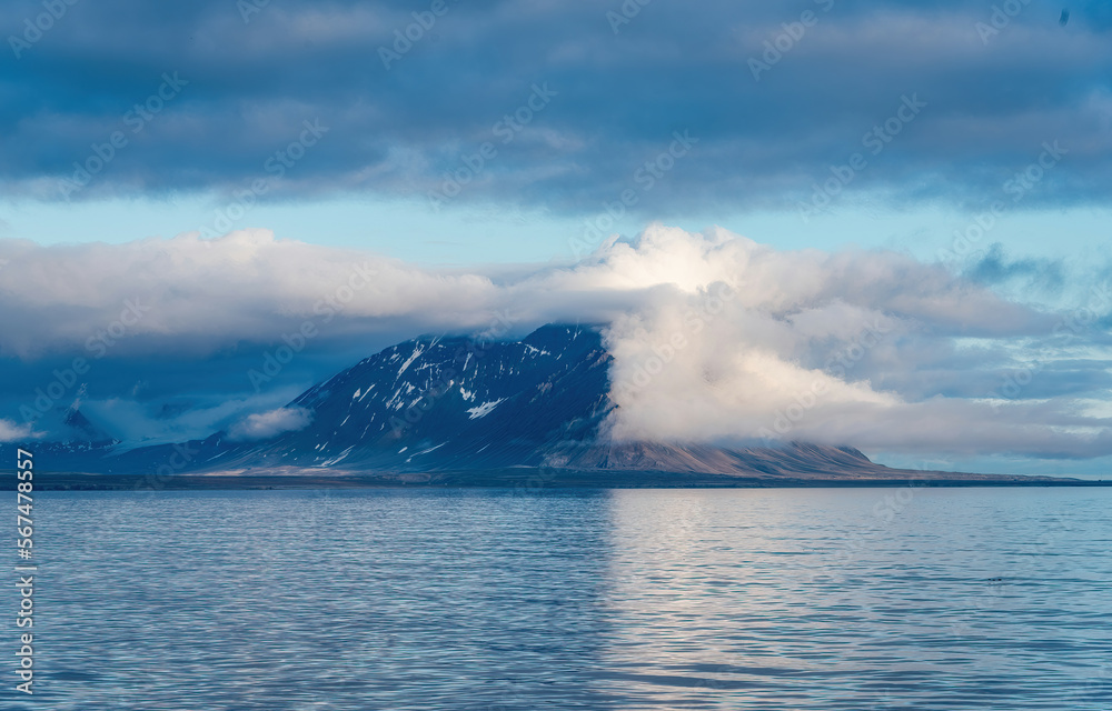 Scenic View of NY Alesund, Spitsbergen, Norway Scenic View of NY Alesund, Spitsbergen, Norway