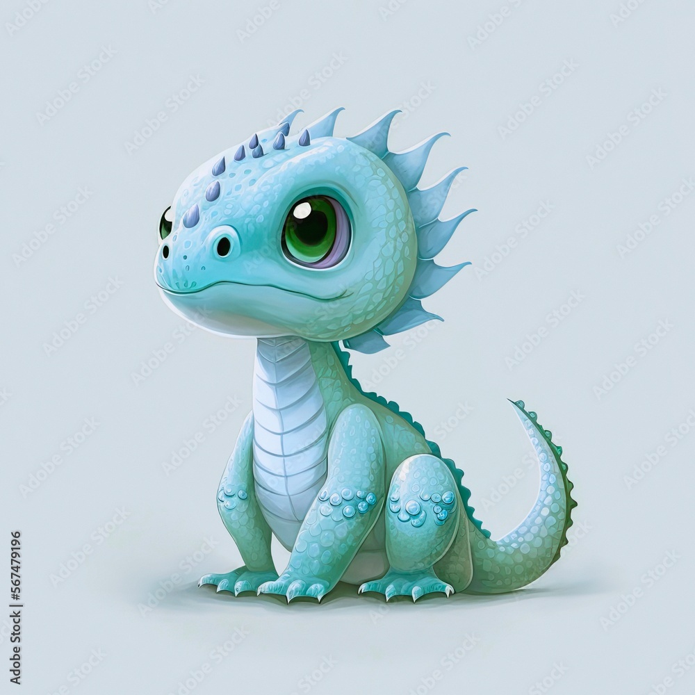 Cute Baby Dragon Watercolor SVG Clipart Graphic by phoenixvectorart ·  Creative Fabrica