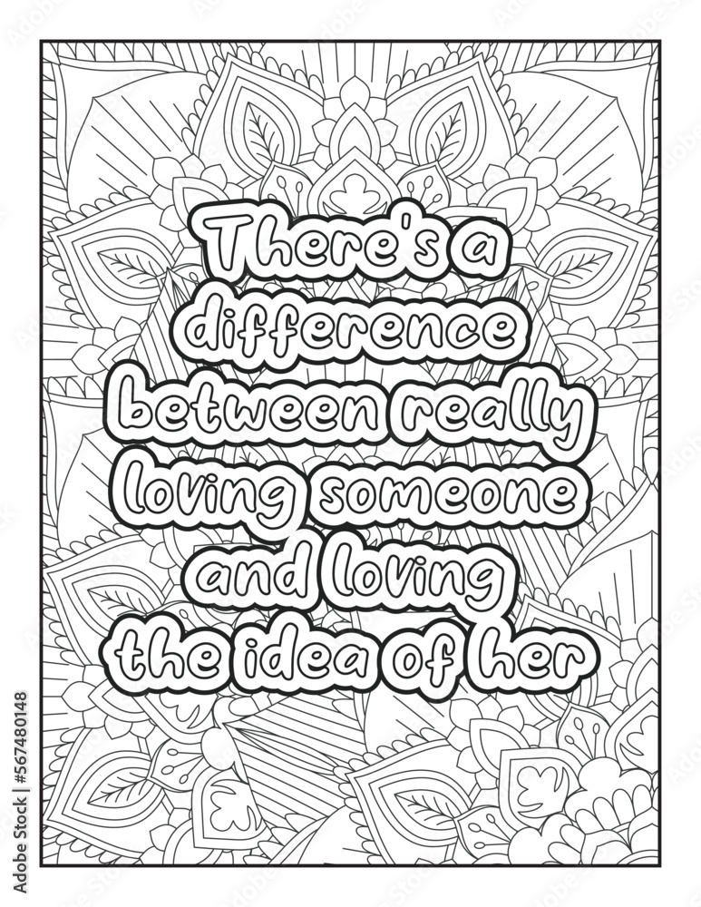 Vetor de Love Quotes. motivational quotes coloring pages design ...