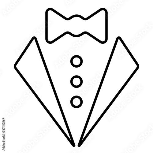 butler service icon on white background, vector illustration.