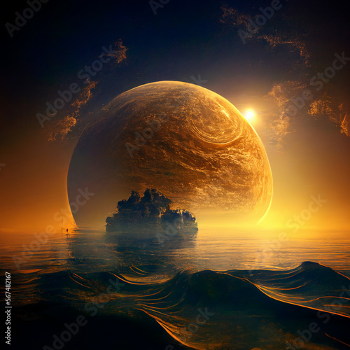 sunrise over the sea