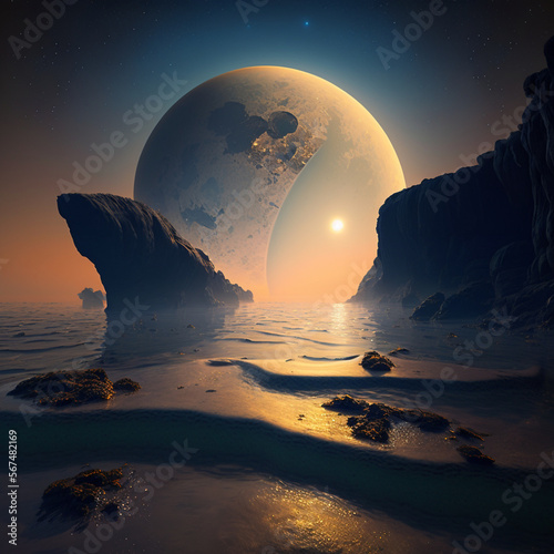 sunrise over the sea