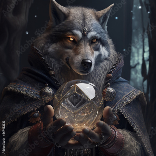 wolf in the night