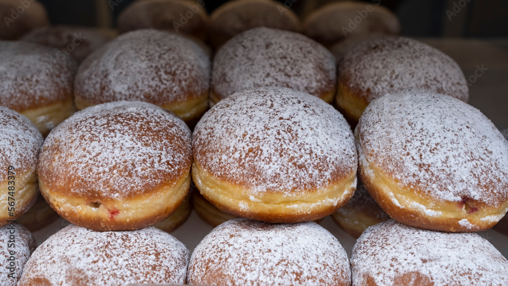 Donuts with chocolate