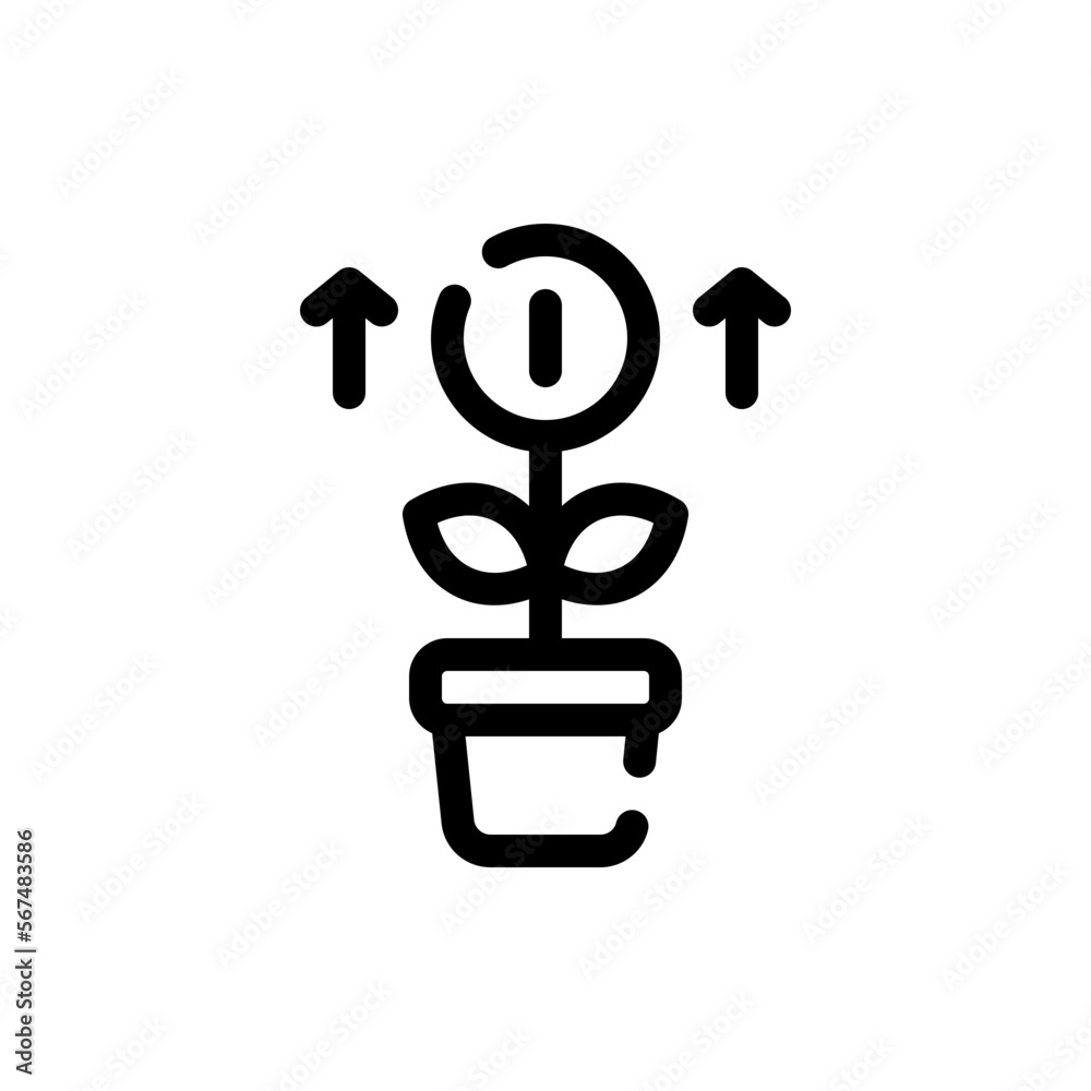 growth line icon growth line icon