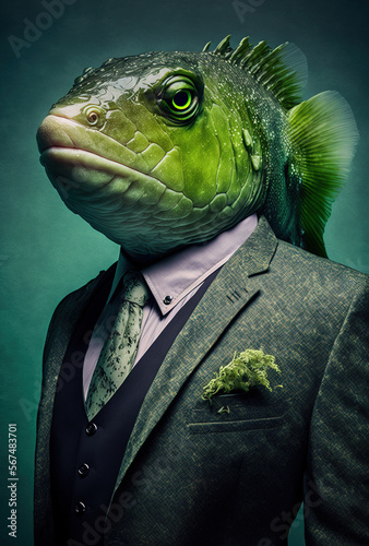 The kelpfish. A beautiful animal in a costume.
