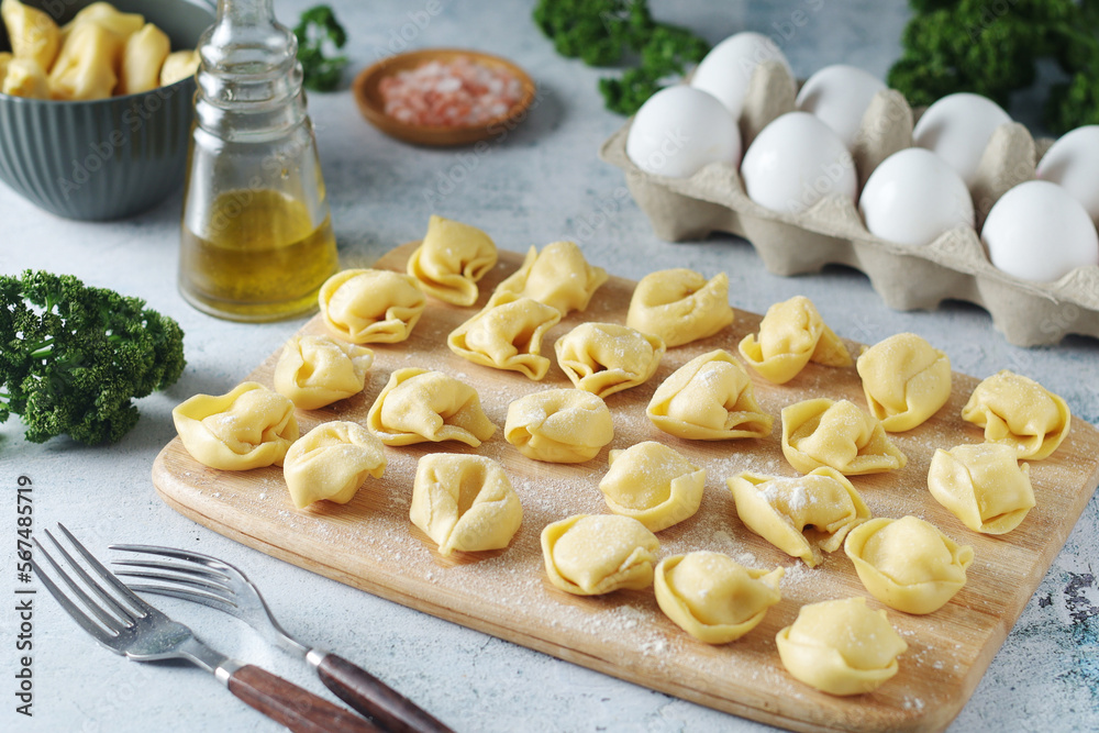 Tortellini - dumplings typical dish from Italian cuisine Tortellini - dumplings typical dish from Italian cuisine