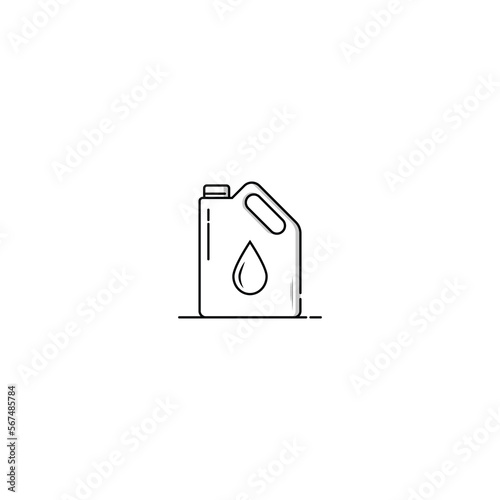 Engine oil icon isolated vector graphics