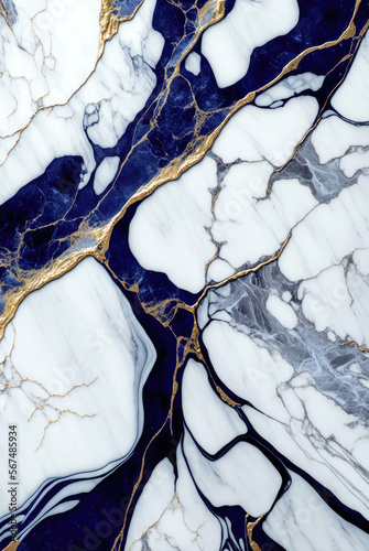 marble blue and white with gold, background photo