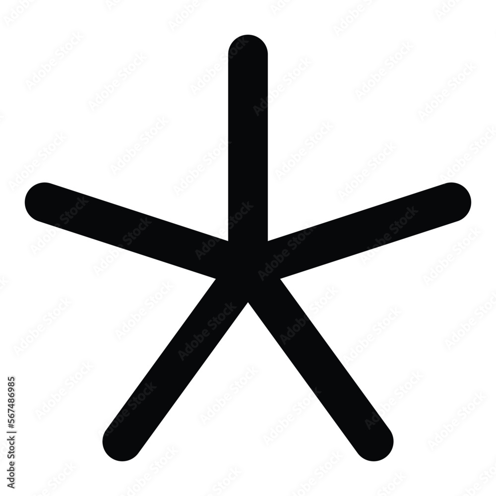 Obraz premium asterisk icon for web ui design