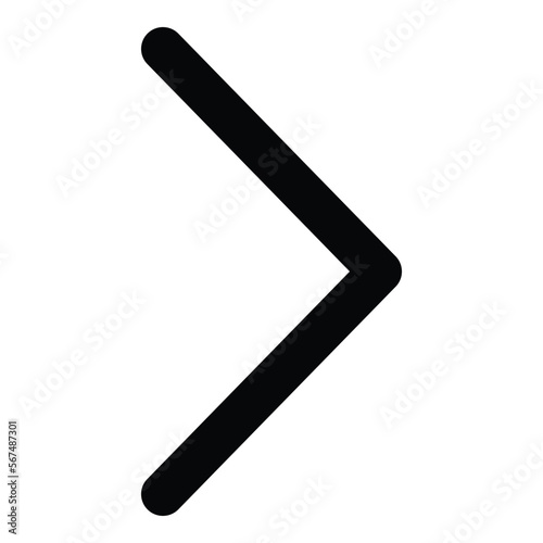 right chevron icon for web ui design