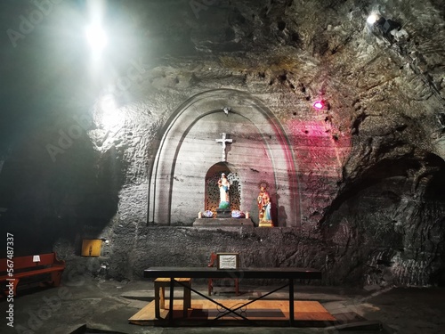 person in the cave