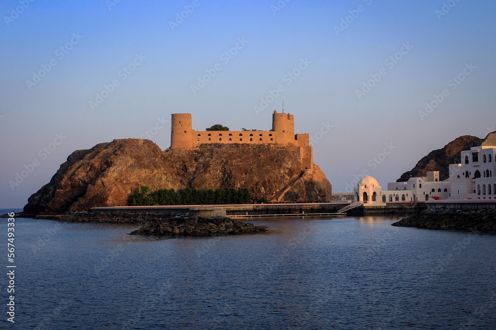 Al Jalali Fort view in Muscat, Oman