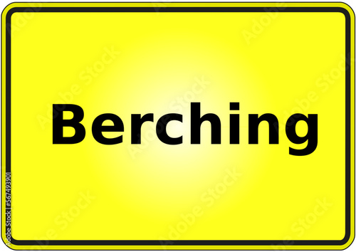 Ortseingangsschild Deutschland Stadt Berching