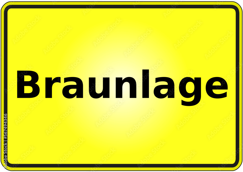 Ortseingangsschild Deutschland Stadt Braunlage Ortseingangsschild Deutschland Stadt Braunlage