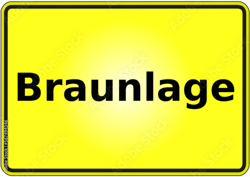 Ortseingangsschild Deutschland Stadt Braunlage