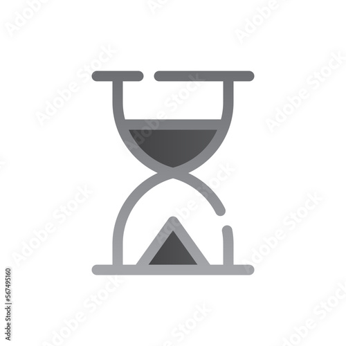 hourglass two tone gradient icon