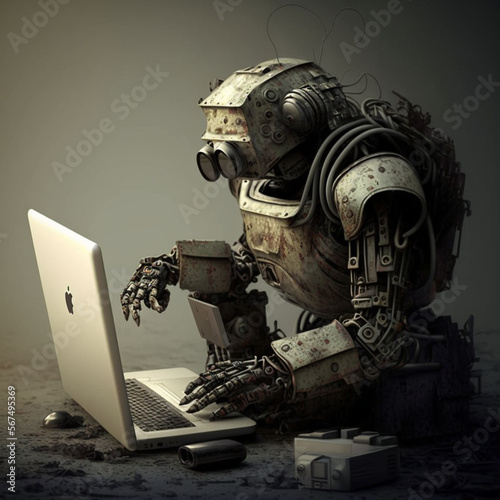 robot, artificial intelligence, programming, technology, generate ai