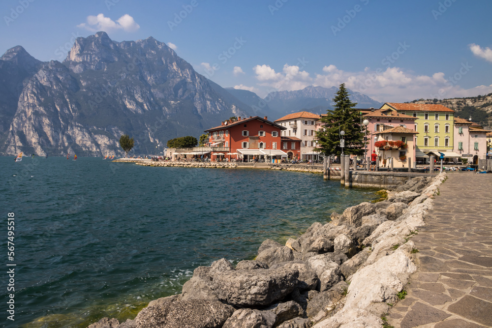 Summer day in Torbole resort on Lake Garda