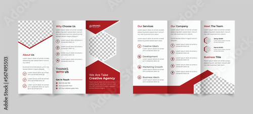 Corporate trifold brochure template design