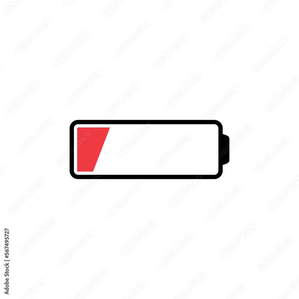 Battery Power Indicator Icon Vector Battery Power Indicator Icon Vector