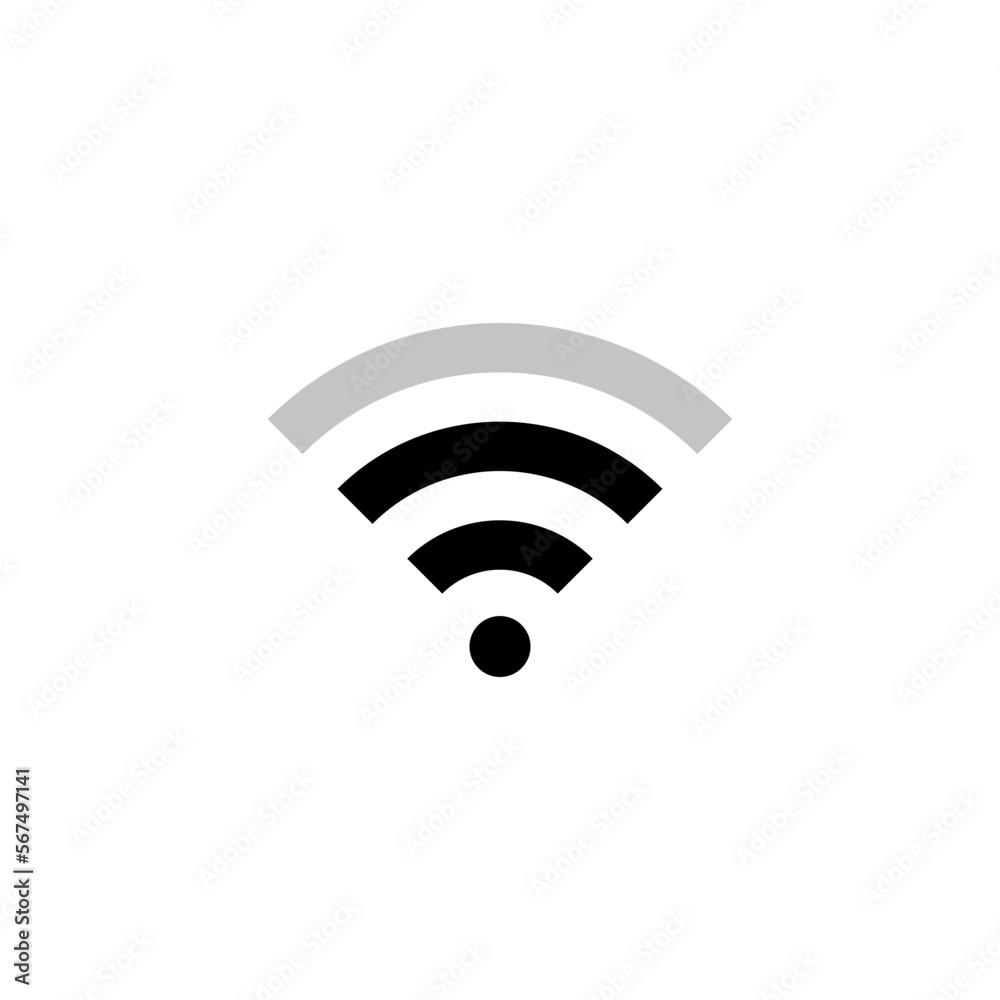 Phone Signal Wi-fi Indicator Icon Vector Phone Signal Wi-fi Indicator Icon Vector