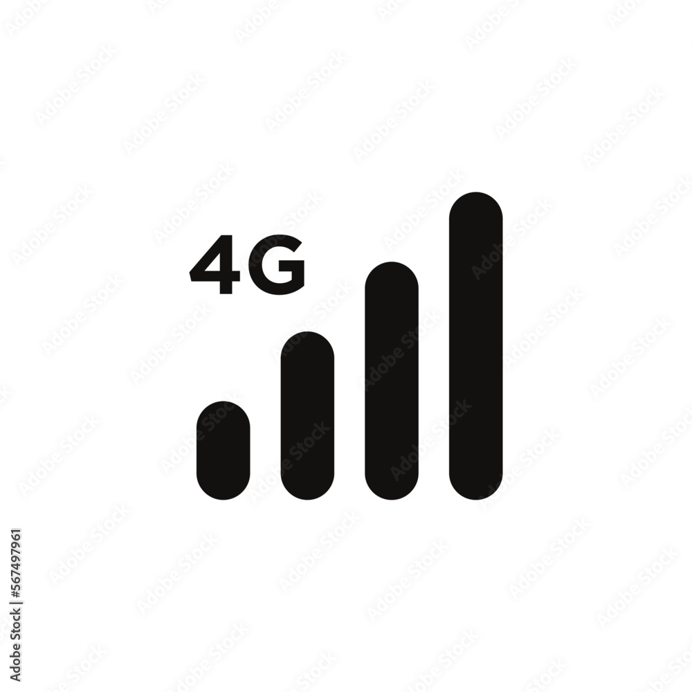 Phone Signal Wi-fi Indicator Icon Vector Phone Signal Wi-fi Indicator Icon Vector
