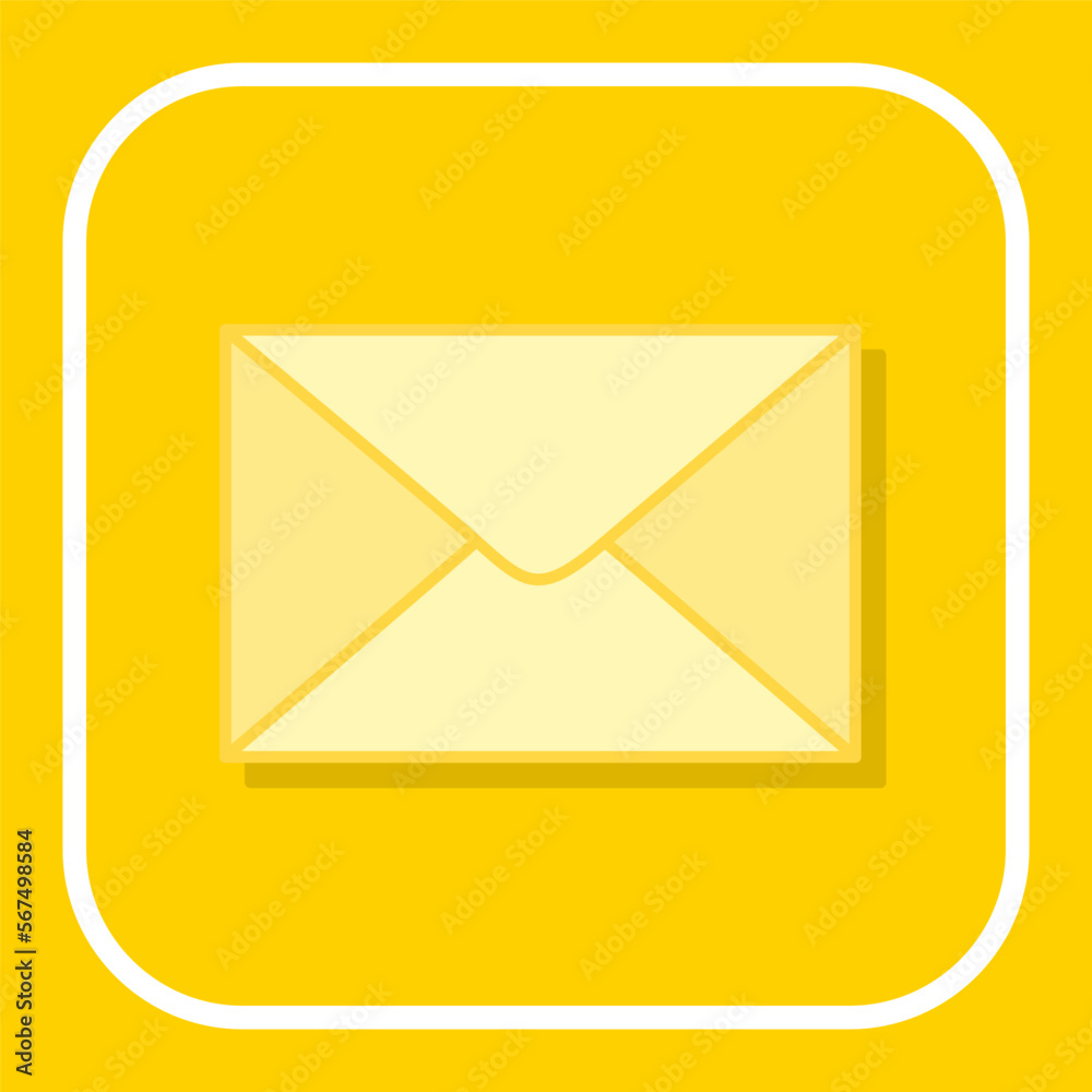 Icon of mail envelope. Vector Illustration Icon of mail envelope. Vector Illustration