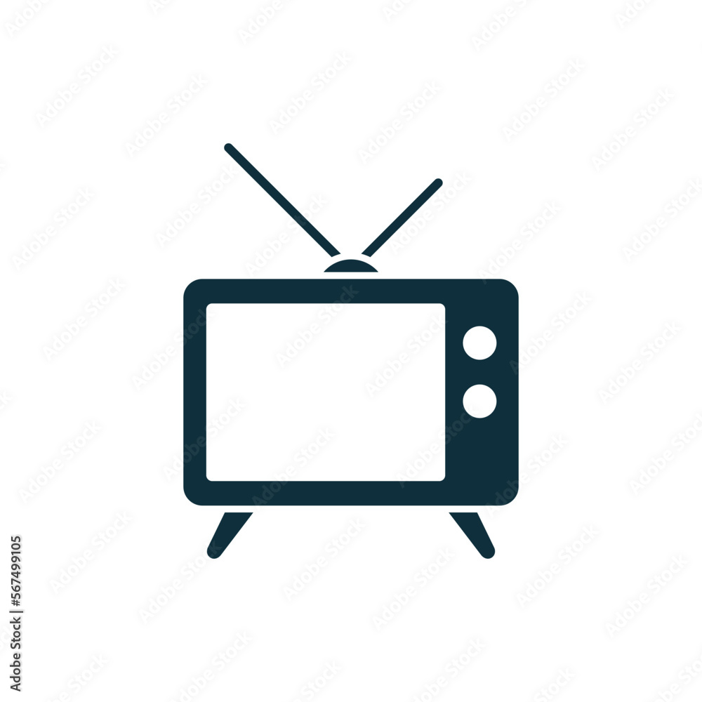 Television Screen Icon Vector Template Television Screen Icon Vector Template