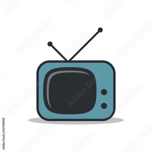 Television Screen Icon Vector Template