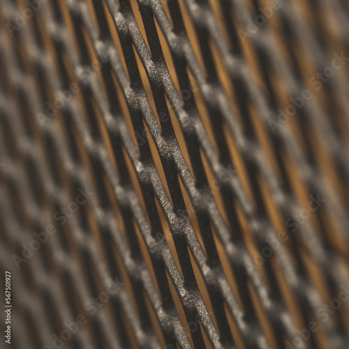 Detalle metal desplegado