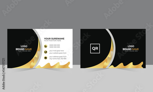 Luxury Business Card Design Template - Vector Design