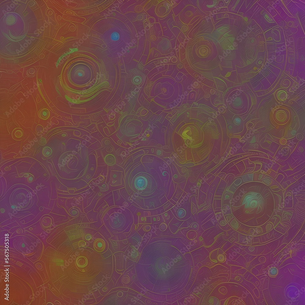 Abstract background with circles and lines. Different shades and thickness - generative ai Abstract background with circles and lines. Different shades and thickness - generative ai