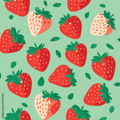 Background Strawberry Vector