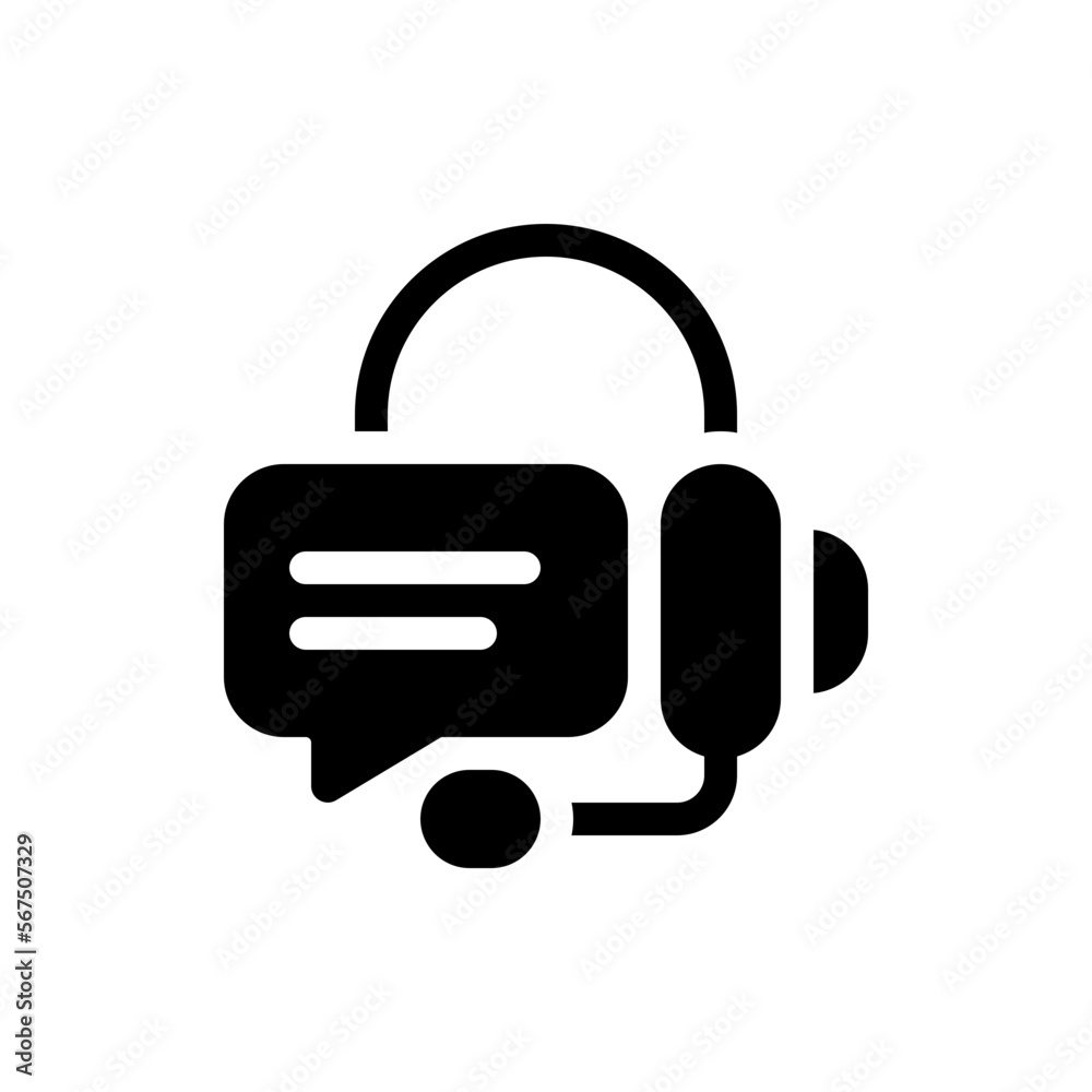 customer service glyph icon customer service glyph icon
