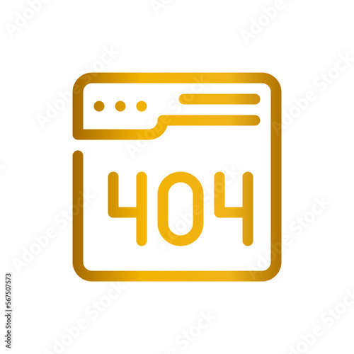page not found gradient icon
