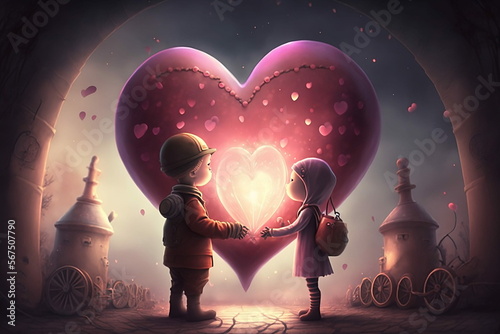 Valentine's Day. Proposal. Be mine. Generative AI.