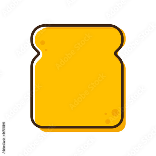 Toast logo. Bread vector. bread symbol. wallpaper. free space for text. bread logo design. photo
