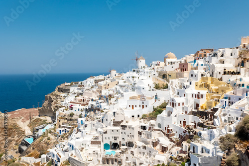 Santorini houses on hill © Monika Normand