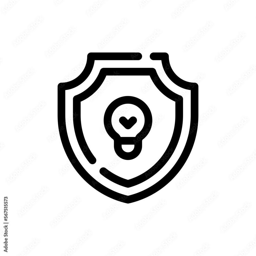 shield line icon shield line icon
