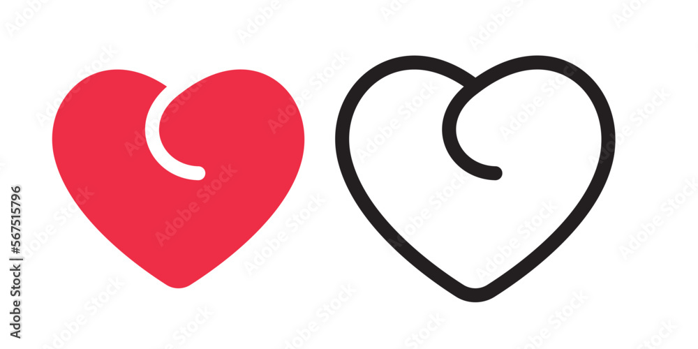 Heart heart collection, love symbol icon set illustrations, love symbol vector. Heart heart collection, love symbol icon set illustrations, love symbol vector.