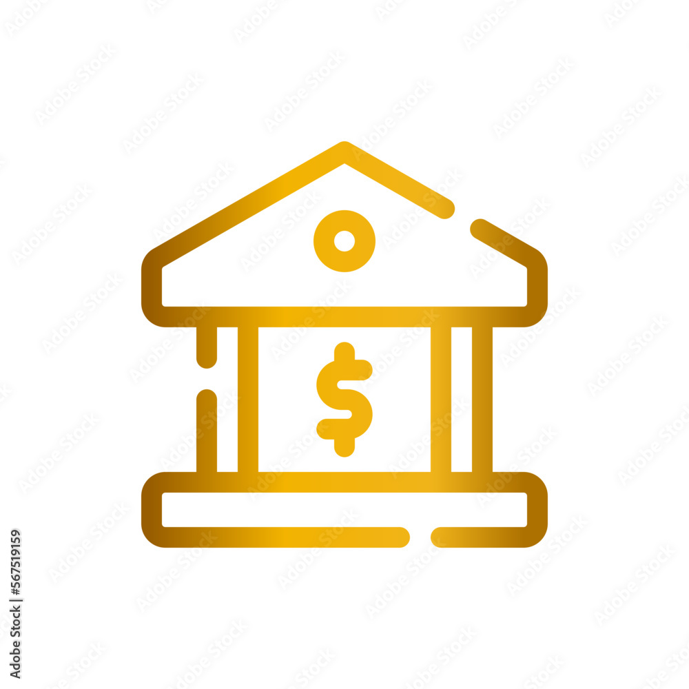 bank gradient icon
