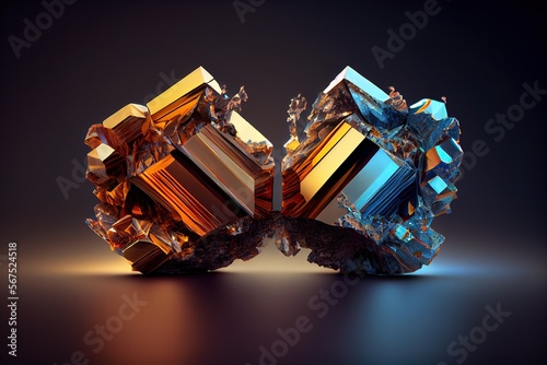 Formation of two-dimensional quasi crystals from metal oxides. Generative AI.1 (1) photo