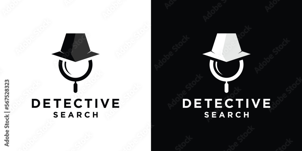 logo design detective simple modern template logo design detective simple modern template