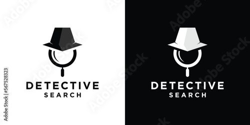 logo design detective simple modern template