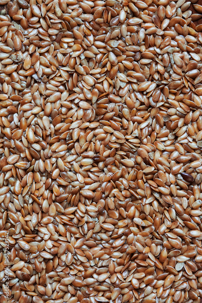 Texture of dry natural flax seeds Texture of dry natural flax seeds